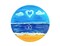 Paint Kit - Beach Love Tabletop Trinket Box Painting Kit &#x26; Video Lesson - Paint &#x26; Sip Kit At Home - Paint Party